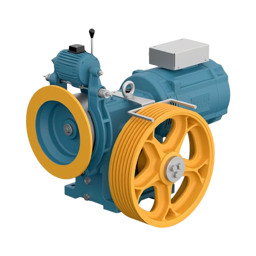 موتور گیربکس آسانسور بهران ۷ نفره توان 6.1KW سرعت 1m/s تک سرعته